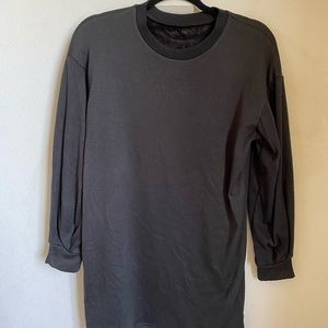 Black Sweatshirt Dress